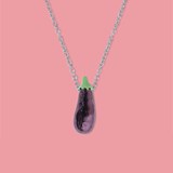 Eggplant necklace  5