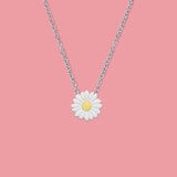 Daisy Flower necklace - Green - Design : Stook Jewelry 3