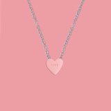 Candy heart necklace - LOVE - pink  - Green - Design : Stook Jewelry 3