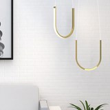 Pendant light U1 - brass - Brass - Design : Sylvain Willenz 2