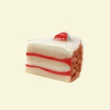 Little Cream Cake pin/broche  - Red - Design : Stook Jewelry 4