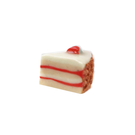 Little Cream Cake pin/broche  - Red - Design : Stook Jewelry