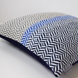 Uccle Cushion - Indigo - Design : Pamela Print 4