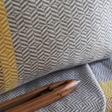 Uccle Large Cushion - Piccalilli Yellow - Design : Pamela Print 6