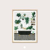 Bathroom - Affiche - Blanc - Design : All The Ways to Say 2