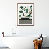 Bathroom - Affiche - Blanc - Design : All The Ways to Say 5