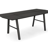 SAVIA dining table - Black wood / Black details 14