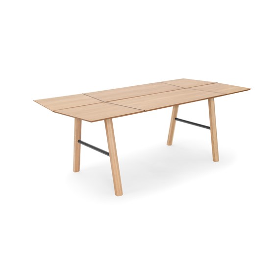SAVIA dining table - Clear wood / Gold details - Design : WOODENDOT