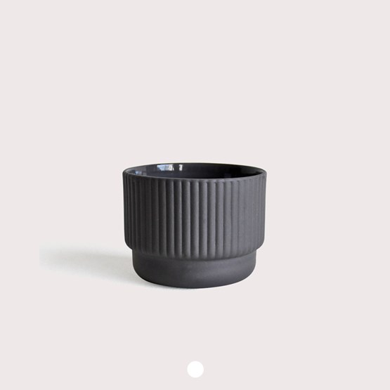 Cappuccino cup | 120 ml | dark grey - Grey - Design : Archive Studio