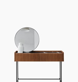 FORST Console Cognac with black marble 