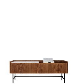 FORST Sideboard Cognac with white marble