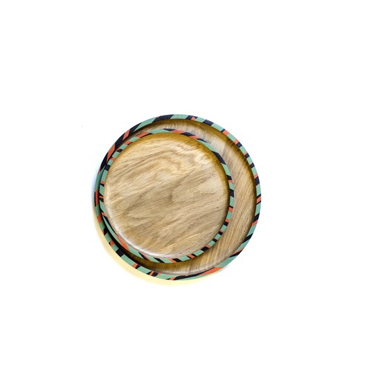 Trays - printed oak - Multicolor - Design : LA MA DÉ