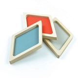 Vide-poches LOM-RI - Hêtre et cuir  - Multicolore - Design : LA MA DÉ 2