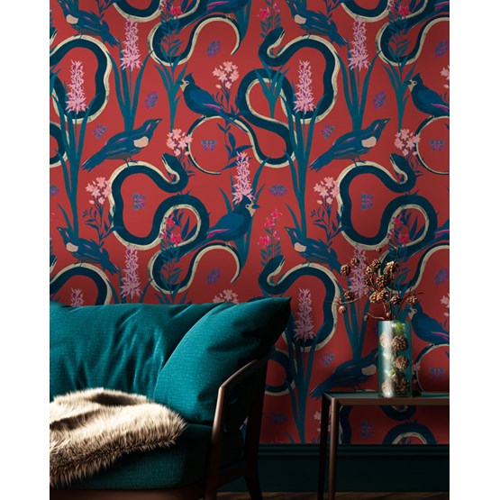 Eve Wallpaper - red - Design : Tenue de Ville