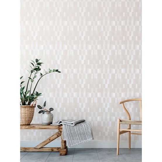 Ruth Wallpaper - white - White - Design : Tenue de Ville