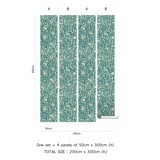 Charlie Wallpaper - emeraud - Green - Design : Tenue de Ville 3