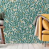 Charlie Wallpaper - emeraud - Green - Design : Tenue de Ville 2