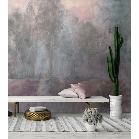 Echo Wallpaper - pink toscana - Pink - Design : Tenue de Ville
