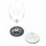 Dessous de verre - Marbre blanc - Marbre - Design : Fiammetta V 2