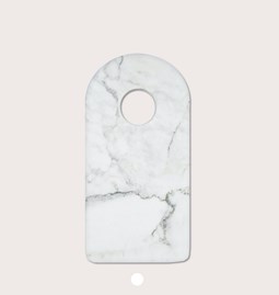 Planche à découper - marbre blanc