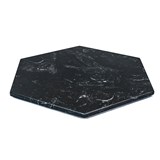 Dessous de plat hexagonal - marbre noir et liège - Marbre - Design : FiammettaV 4