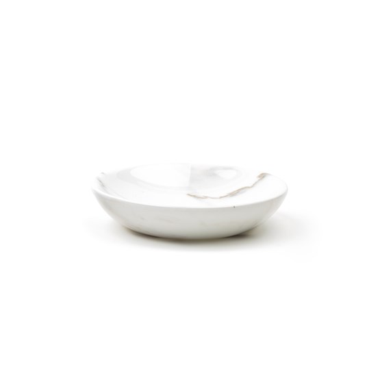 Petit plat -  marbre blanc - Design : Fiammetta V