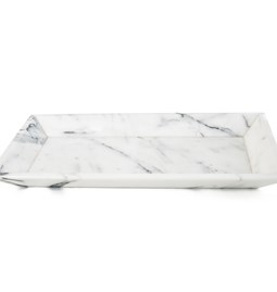 Serving tray - White marble 