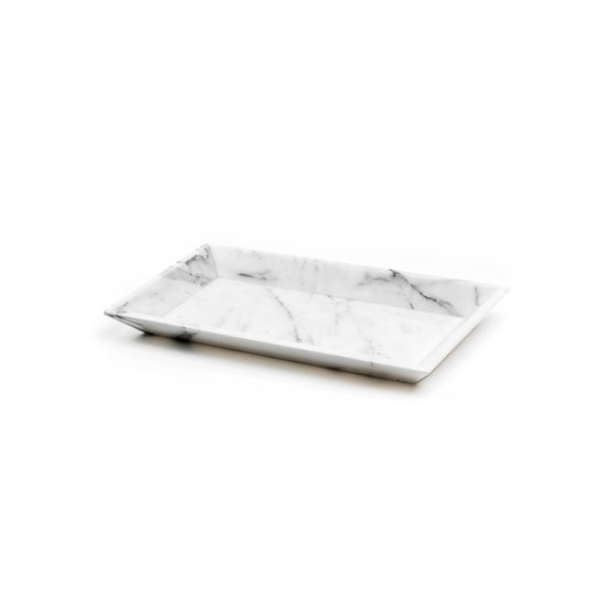 Small serving tray - White marble  - Marble - Design : FiammettaV