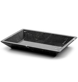 Small serving tray - black marble 