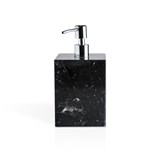 Distributeur de savon carré à pompe - marbre blanc  - Marbre - Design : FiammettaV 3