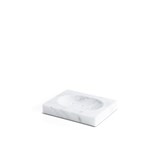 Porte-savon carré - marbre blanc - Marbre - Design : Fiammetta V 2