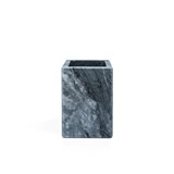 Porte-brosse à dents carré - marbre noir - Marbre - Design : Fiammetta V 4