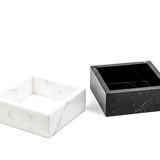 Boîte à coton - marbre blanc 2