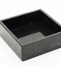 Guest towel tray - black marble