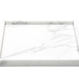 Plateau carré - marbre blanc - Marbre - Design : FiammettaV 2