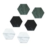 Dessous de verres - marbre vert et liège - Marbre - Design : Fiammetta V 2