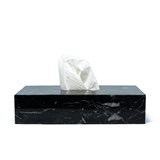 Tissue box - black marble 2