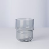 Glasses set of 4 pieces 250 ml STACK - smoky grey  - Grey - Design : Maarten Baptist 4