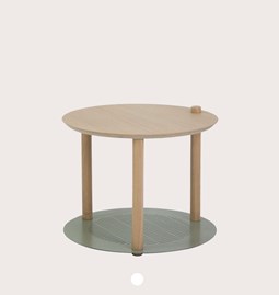 Petite table ronde by Constance - Vert de gris