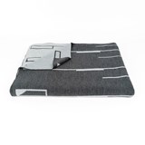 CONCRETE LANDSCAPE - Lines Sequence Blanket #9 - Grey - Design : KVP - Textile Design 5