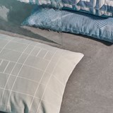 GRID zinc cushion - STRUCTURE capsule collection - Green - Design : KVP - Textile Design 3