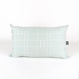 GRID zinc cushion - STRUCTURE capsule collection - Green - Design : KVP - Textile Design 2