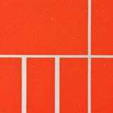 Coussin BLOCK WINDOW + GRID - corail 09 - Orange - Design : KVP - Textile Design 6