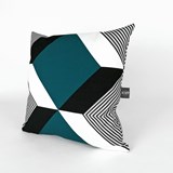 Shadow Volume 04 Cushion - Green - Design : KVP - Textile Design 4