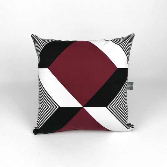 Shadow Volume 06 Cushion - Red - Design : KVP - Textile Design