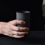 Tall cup  | 220 ml | dark grey - Grey - Design : Archive Studio 5