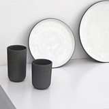 Tall cup  | 220 ml | dark grey - Grey - Design : Archive Studio 3