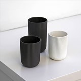 Tall cup  | 220 ml | dark grey - Grey - Design : Archive Studio 4