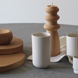 Tall cup  | 220 ml| white - White - Design : Archive Studio 4