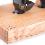 MODEL B wine and glass rack - one piece oak wood - Light Wood - Design : TU LAS 2